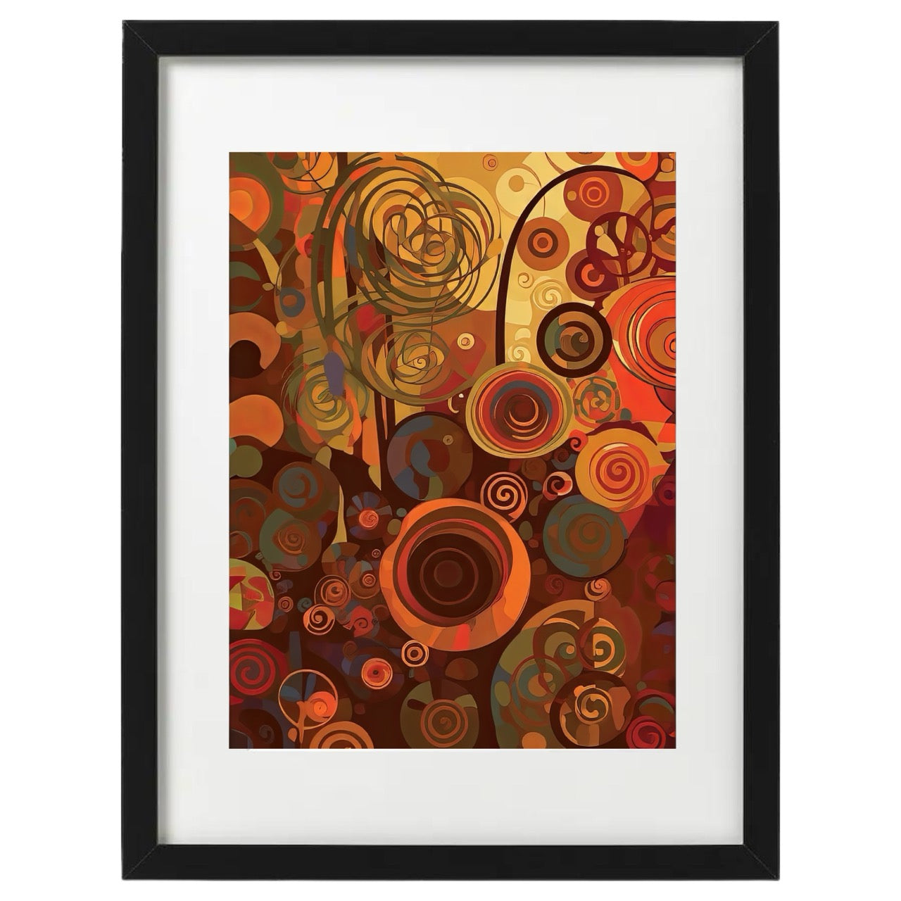 Abstract Autumn Forest Prints: Autumnal Reverie Series by Lux Label Labs