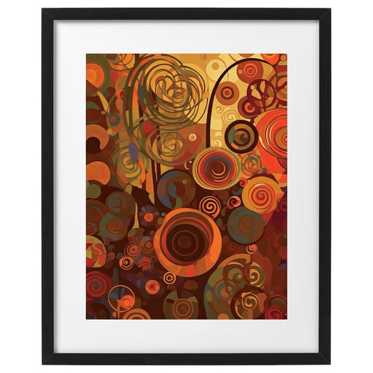Abstract Autumn Forest Prints: Autumnal Reverie Series by Lux Label Labs