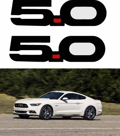 5.0 Mustang SVG Decal for Cricut and Silhouette