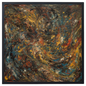 Chaos in Color - 19x19 Limited Edition Abstract Framed Art | Transform Your Space - luxlabellabs.com