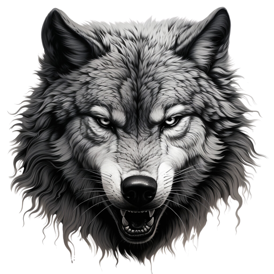 Unleash the Alpha Within Wolf Head Decal