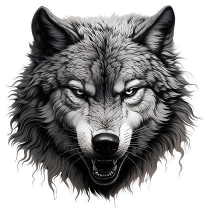 Alpha Wolf Decal – Bold Custom Wolf Head Truck Vinyl Graphic - luxlabellabs.com