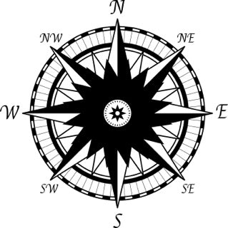 6" Seafarer's Choice: Rugged Compass Rose Decals for Reliable Direction