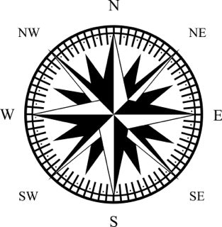 6" Style Your Sea Journey: Chic Compass Rose Decals for Stylish Mariners