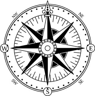 6" Navigate with Precision: Premium Compass Rose Decals for Boats