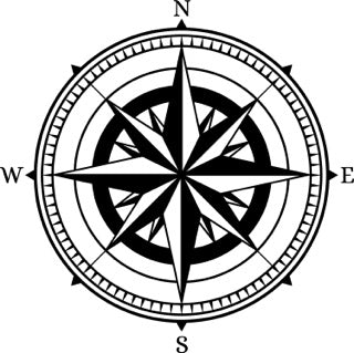 6" Navigate with Precision: Premium Compass Rose Decals for Boats