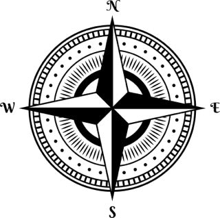 6" Enhance Your Vessel's Look: Durable Compass Rose Navigation Decals