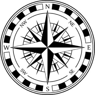 6" Navigate with Precision: Premium Compass Rose Decals for Boats