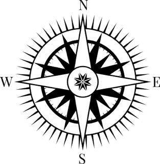 6" Style Your Sea Journey: Chic Compass Rose Decals for Stylish Mariners