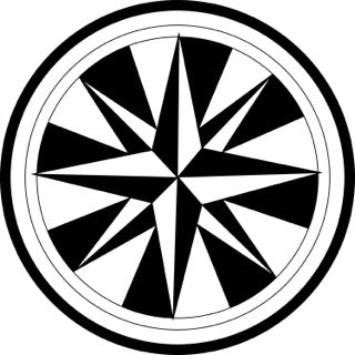 6" Style Your Sea Journey: Chic Compass Rose Decals for Stylish Mariners