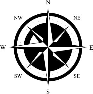 6" Seafarer's Choice: Rugged Compass Rose Decals for Reliable Direction