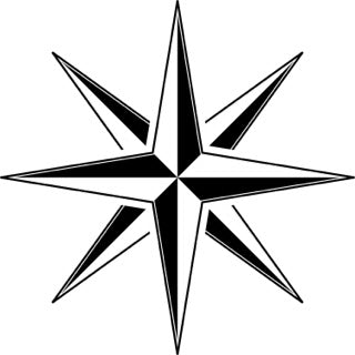 6" Seafarer's Choice: Rugged Compass Rose Decals for Reliable Direction