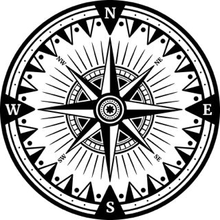 6" Enhance Your Vessel's Look: Durable Compass Rose Navigation Decals