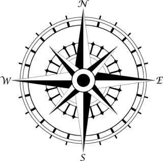 6" Navigate with Precision: Premium Compass Rose Decals for Boats