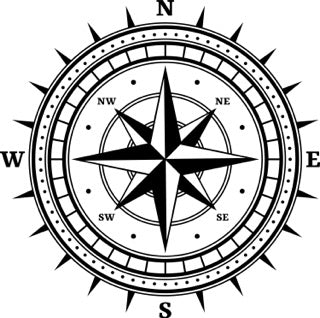 6" Enhance Your Vessel's Look: Durable Compass Rose Navigation Decals