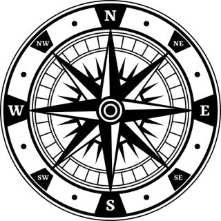 6" Enhance Your Vessel's Look: Durable Compass Rose Navigation Decals