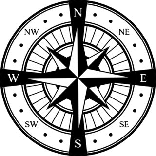 6" Style Your Sea Journey: Chic Compass Rose Decals for Stylish Mariners