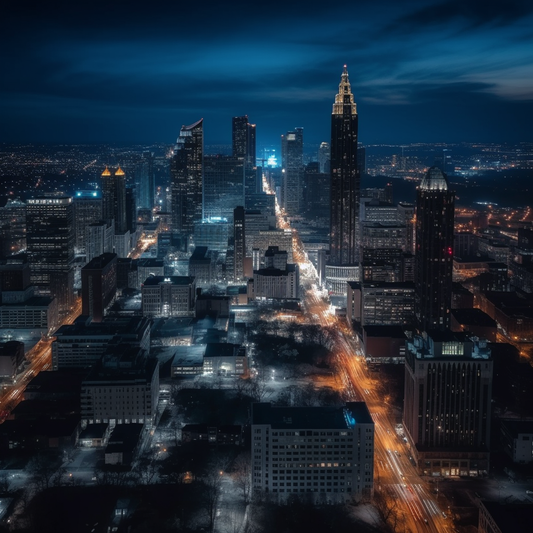 Atlantas atemberaubendes Stadtbild Ein visuelles Fest