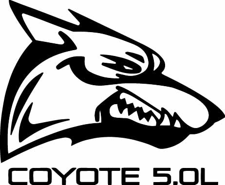 Coyote 5.0L SVG Decal Kit for Cricut and Silhouette