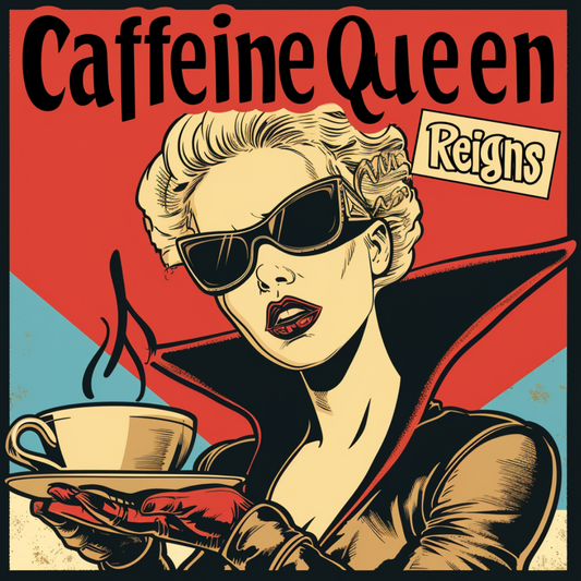 Explore the Custom Queen Collection: Unique Coffee-Themed Art and Decals - Lux Label Labs