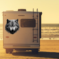 Alpha Wolf Decal – Bold Custom Wolf Head Truck Vinyl Graphic - luxlabellabs.com