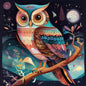 Captivating Owl Fantasy Art - 18"x24" Framed Canvas Decor | Enchant Your Space - luxlabellabs.com