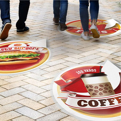 Custom Floor Tile Decal Sticker for Restaurants – Brand Your Flooring | Lux Label Labs - luxlabellabs.com