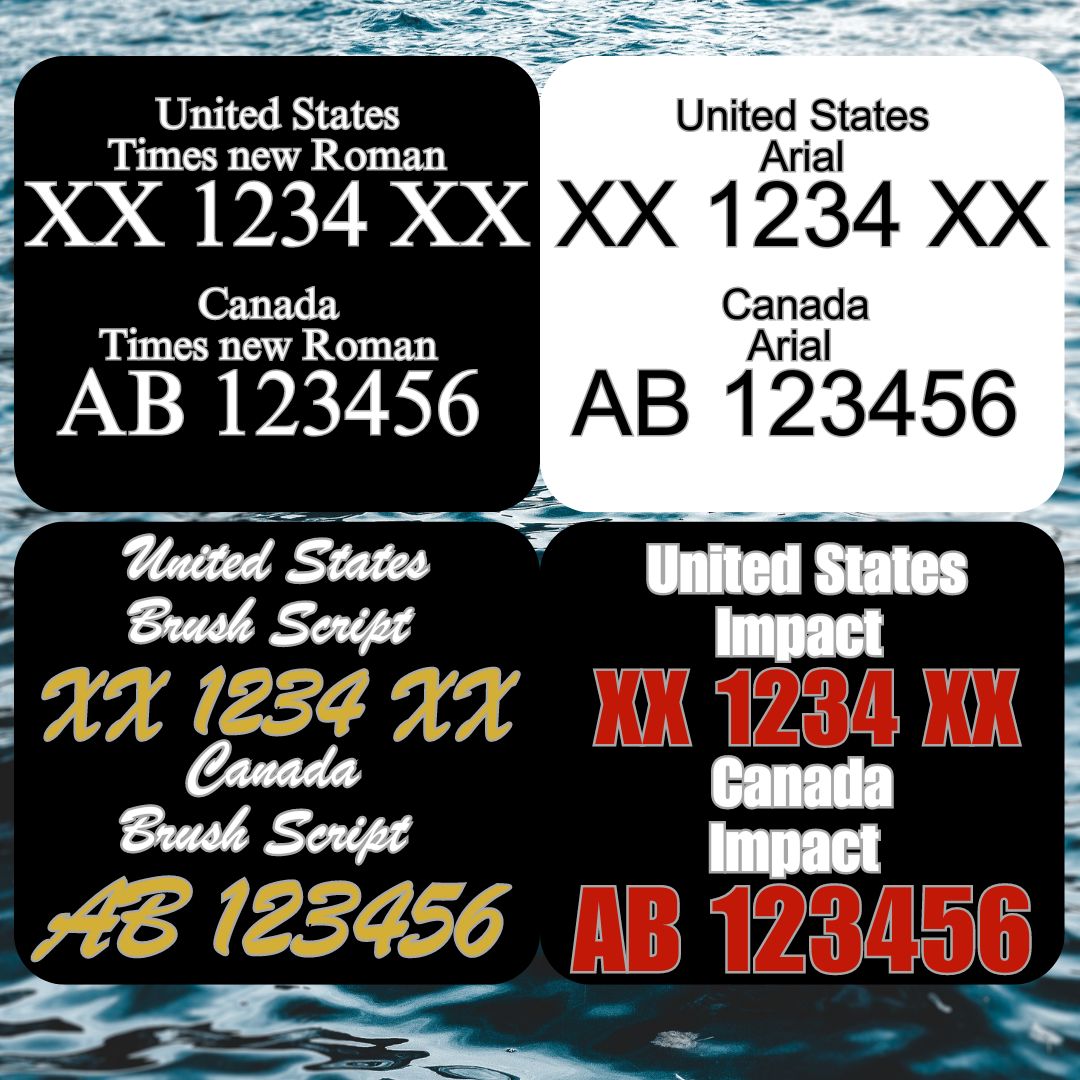 Premium Custom Boat Registration Numbers - Durable, Stylish & Compliant - luxlabellabs.com