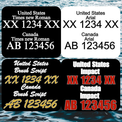 Premium Custom Boat Registration Numbers - Durable, Stylish & Compliant - luxlabellabs.com