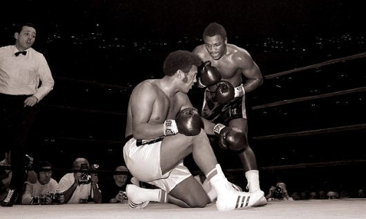 Own a Piece of Boxing History: Frazier vs. Ellis 1970 Framed Canvas Print - 18"x 24"