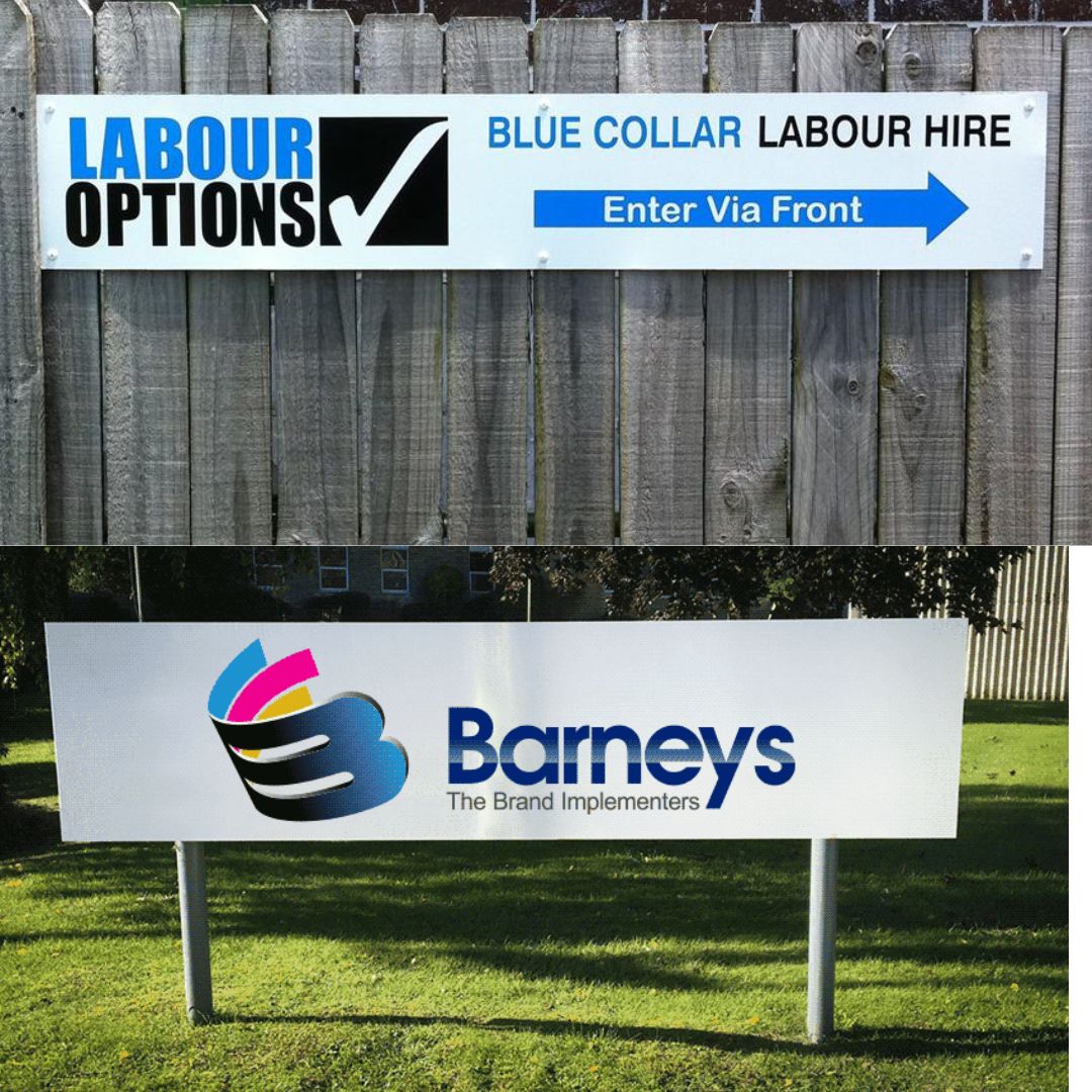 Robust Outdoor Alupanel Signs for Construction Sites and City Projects – Customizable and Durable