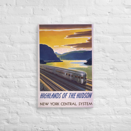 New York Central System – Highlands of the Hudson Vintage Travel Poster (16×24)