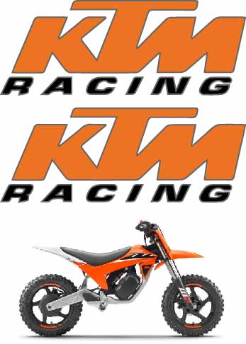 KTM Motorcycle SVG Decal Kit for Cricut and Silhouette