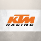 KTM Racing Logo Decal - Premium Vinyl Sticker for Motorcycles & Vehicles