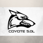 Coyote 5.0L Growler Emblem Decal - Aggressive Vinyl Sticker for Ford Mustang