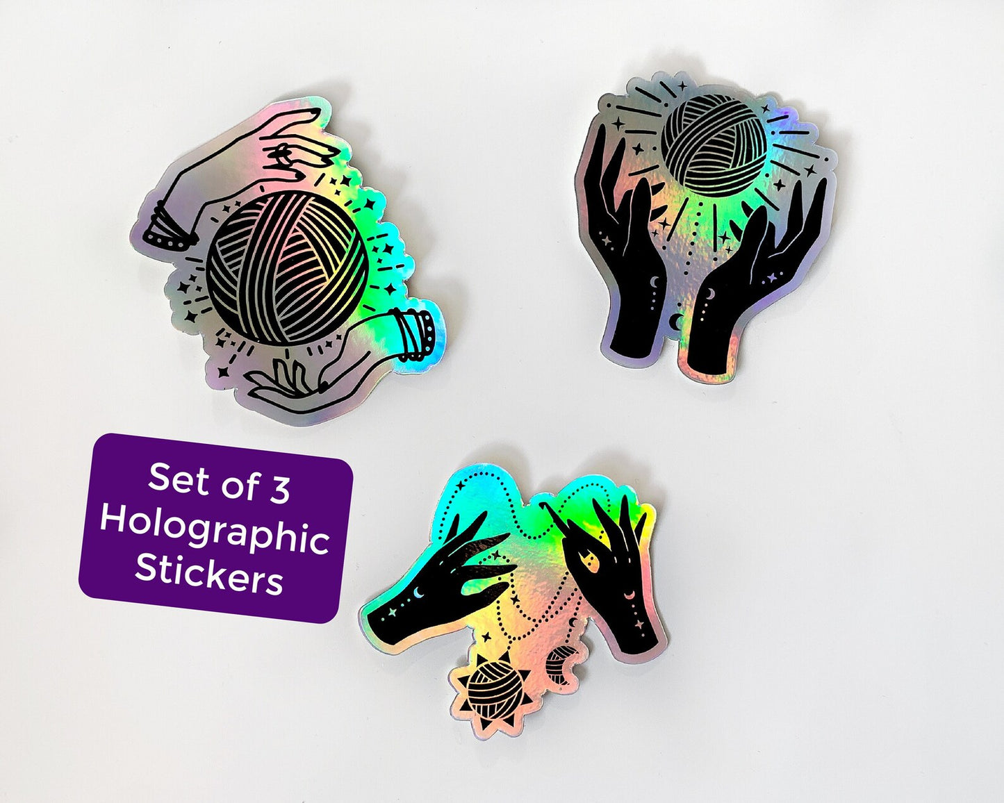 Customizable Prism Holographic Stickers - Bulk Orders | Superior Shine & Durability - luxlabellabs.com