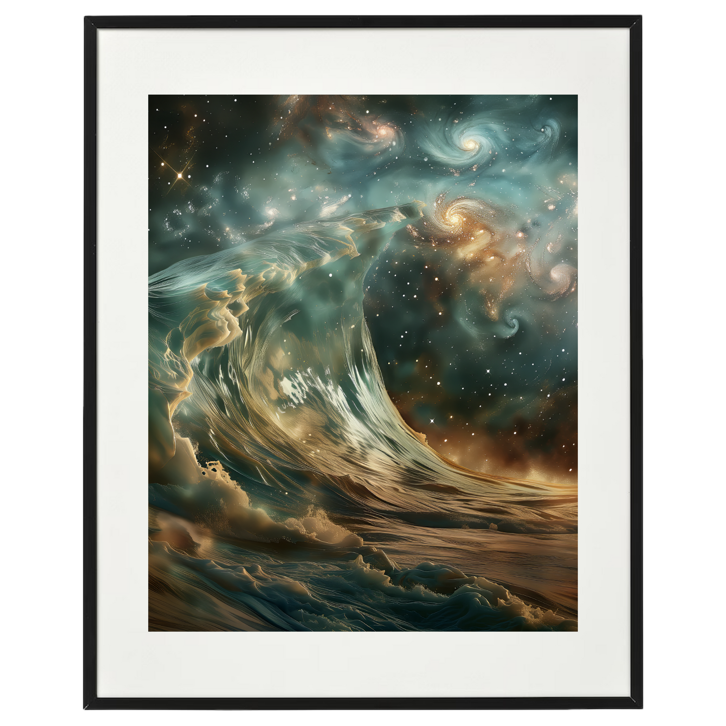 Stellar Tides - Lux Label Labs Majestic Cosmic Wave Art