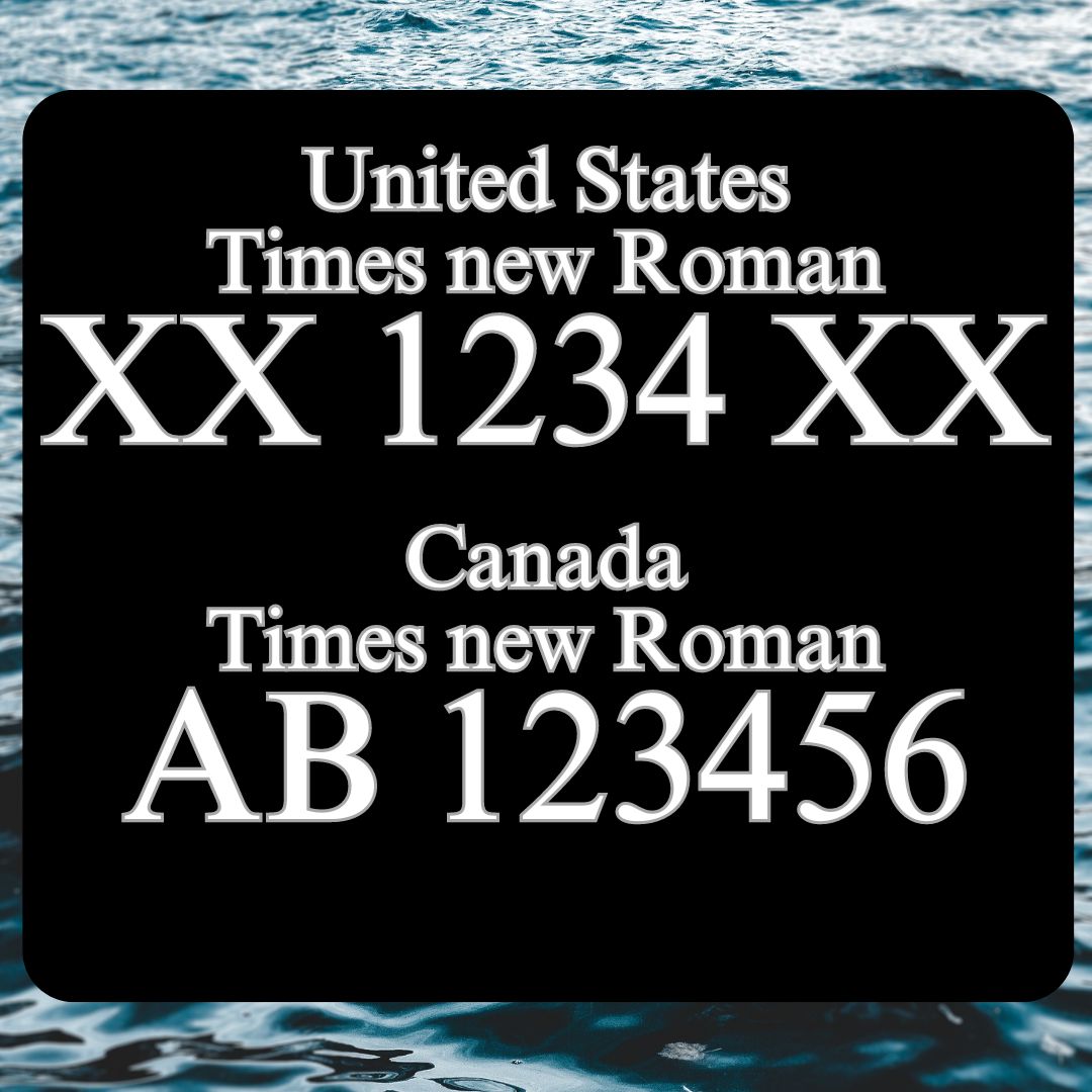 Premium Custom Boat Registration Numbers - Durable, Stylish & Compliant - luxlabellabs.com