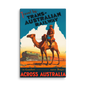 Trans-Australian Railway Vintage Travel Poster 16" x 24" Canvas Art Piece - luxlabellabs.com