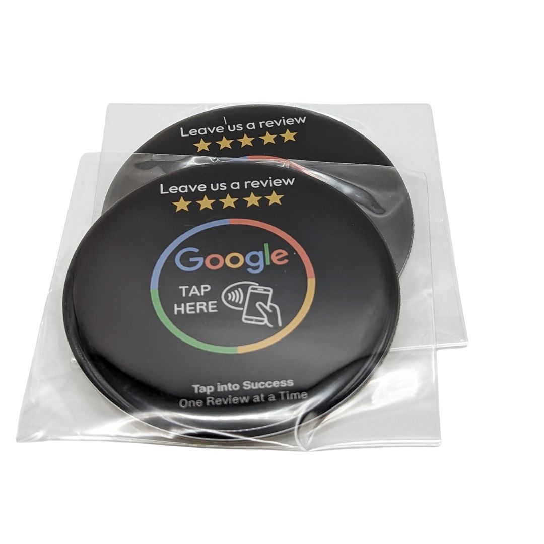 NFC-Enabled Google Review Prompt Card with 3M Adhesive for Easy Feedback
