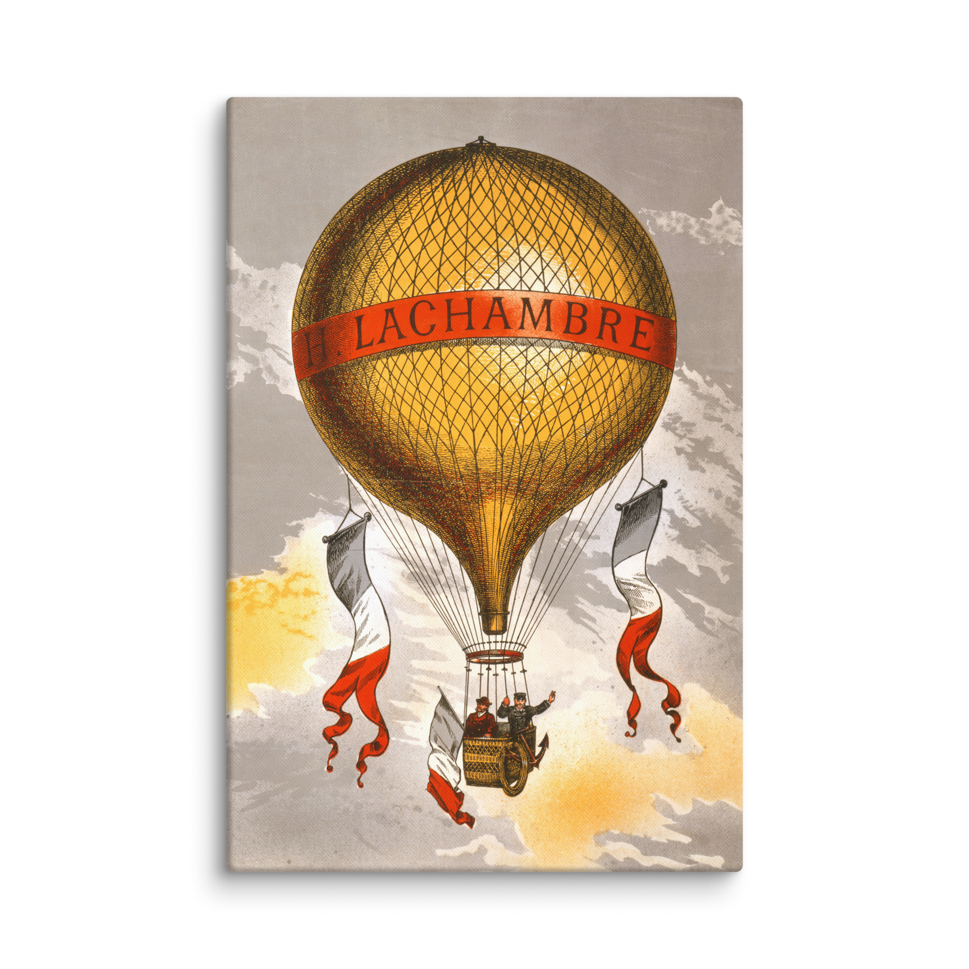 Vintage Hot Air Balloon Canvas Print - H. Lachambre Design - luxlabellabs.com