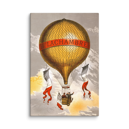 Vintage Hot Air Balloon Canvas Print - H. Lachambre Design - luxlabellabs.com