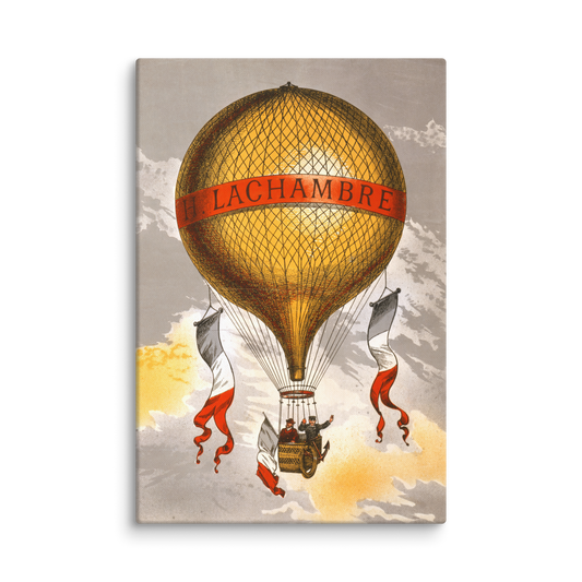 Vintage Hot Air Balloon Canvas Print - H. Lachambre Design