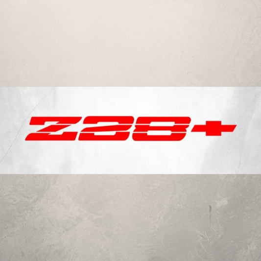 Z28+ Emblem Decal - Retro Vinyl Sticker for 3rd Gen Camaro Chevrolet - luxlabellabs.com