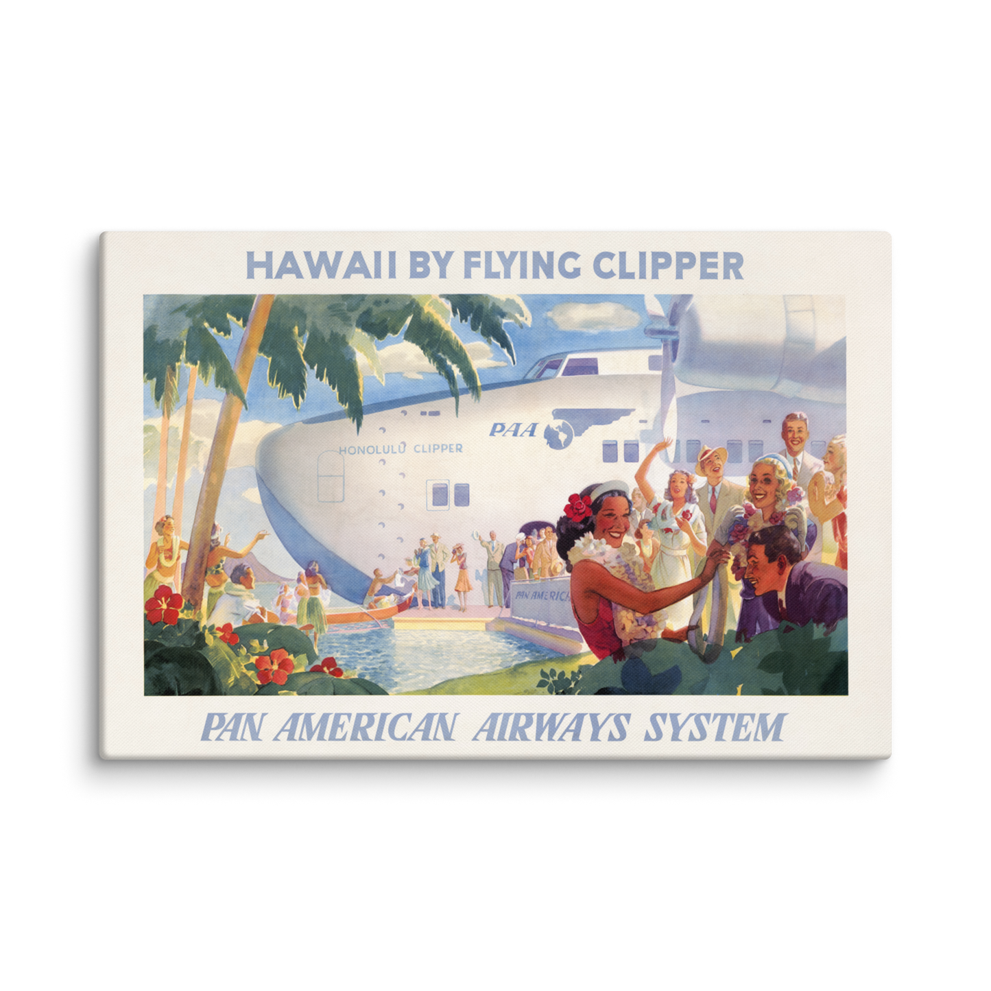 Vintage Hawaii Travel Poster Canvas Print - Vibrant & Fade-Resistant