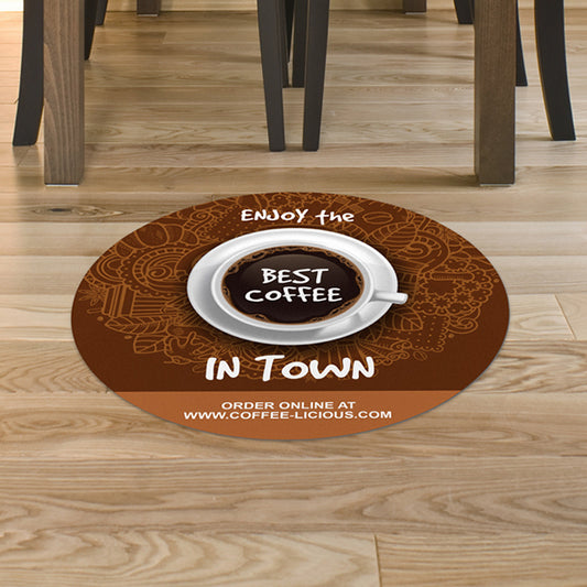 Custom Floor Tile Decal Sticker for Restaurants – Brand Your Flooring | Lux Label Labs