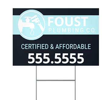 Low-Cost Coroplast 24x18 Custom Outdoor Signs | Lux Label Labs