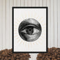 All Seeing Eye Framed Canvas - High-Quality Pine Frame & Easy Hanging