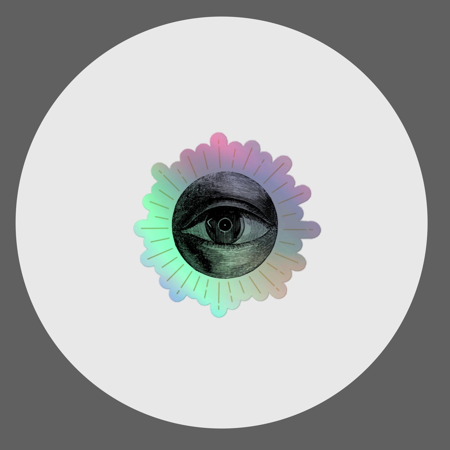 The All Seeing Eye Holographic Stickers | Eye-Catching Vinyl Decals - luxlabellabs.com