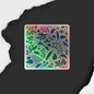 Whimsical Botanical Holographic Decal: Lush Forest Fantasy - Limited Edition